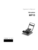 Wacker Neuson MP15 Operator'S Manual preview