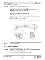 Preview for 21 page of Wacker Neuson VP1030A-CE Operator'S Manual