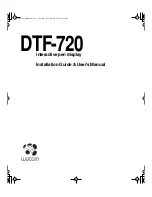 Preview for 3 page of Wacom DTF-720 - OTHER Installation Manual & User Manual