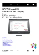 Wacom DTK-2241 User Manual preview
