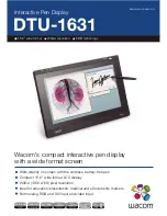 Wacom DTU-1631 Specifications preview