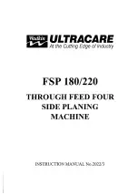 Preview for 1 page of Wadkin ULTRACARE FSP 180 Instruction Manual