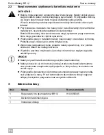 Предварительный просмотр 77 страницы Waeco BR12 Installation And Operating Manual