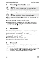 Предварительный просмотр 20 страницы Waeco MyFridge MF-6W Operating Manual