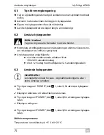 Предварительный просмотр 72 страницы Waeco MyFridge MF-6W Operating Manual