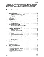 Preview for 10 page of Waeco PerfectView MC402 Installation And Operating Manual