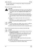 Preview for 14 page of Waeco PerfectView MC402 Installation And Operating Manual