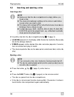 Preview for 34 page of Waeco PerfectView MC402 Installation And Operating Manual