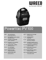 Waeco PowerVac PV-100 Operating Manual предпросмотр