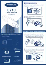 Preview for 2 page of Waferlock C210 User Manual