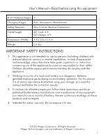 Preview for 3 page of Wagan 7402 User Manual