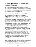 Предварительный просмотр 12 страницы WAGNER C575 Instruction Manual