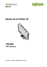 WAGO 750-658 Manual preview
