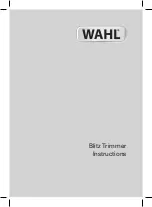 Wahl Blitz Instructions Manual preview