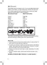 Preview for 8 page of Wahl Blitz Instructions Manual