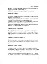 Preview for 11 page of Wahl Blitz Instructions Manual