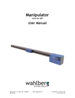 Wahlberg 380 User Manual preview