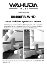 Wahuda 80400FB-WHD User Manual preview