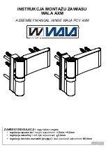 WALA AXM Series Assembly Manual предпросмотр