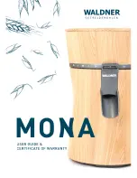 Предварительный просмотр 1 страницы WALDNER MONA User Manual