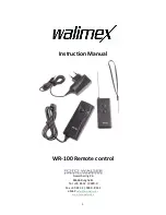 Preview for 1 page of walimex WR-100 Instruction Manual