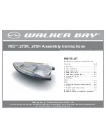 Walker Bay 275R Assembly Instructions Manual preview