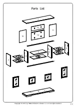 Preview for 3 page of Walker Edison Beaverhead Espresso Highboy W70C32 Aassembly Instructions