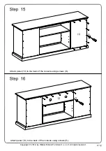 Preview for 12 page of Walker Edison Beaverhead Espresso Highboy W70C32 Aassembly Instructions