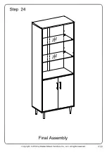 Preview for 33 page of Walker Edison BS68BMHUT Assembly Instructions Manual