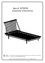 Walker Edison BTSPIN Assembly Instruction Manual preview