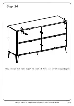 Предварительный просмотр 28 страницы Walker Edison BU52ELR4D Assembly Instructions Manual