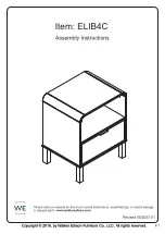 Предварительный просмотр 1 страницы Walker Edison ELIB4C Assembly Instructions Manual