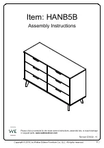 Walker Edison HANB5B Assembly Instructions Manual preview