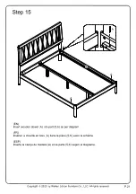 Preview for 21 page of Walker Edison XAVB6B Assembly Instructions Manual