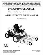 Preview for 1 page of Walker Rider Lawnmowers MB Owner'S Manual