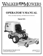 Предварительный просмотр 1 страницы Walker MS Operator'S Manual