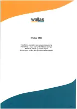 Preview for 1 page of wallas M40 Installation, Operation And Service Instructions