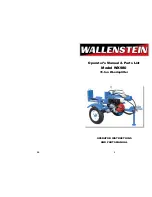 Wallenstein WX980 Operator'S Manual And Parts List preview