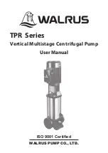 Walrus Pump TPR Series User Manual preview