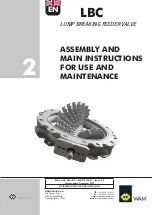WAM LBC Series Assembly And Main Instructions For Use And Maintenance preview
