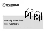 Предварительный просмотр 1 страницы Wampat W06A3041W Assembly Instructions Manual