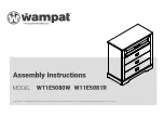 Wampat W11E5080W Assembly Instructions Manual preview