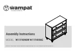 Wampat W11F409AC Assembly Instructions Manual предпросмотр