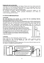 Предварительный просмотр 13 страницы Wamsler DENVER User Instruction