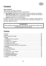 Preview for 22 page of Wamsler TYP10880 VISION User Instruction