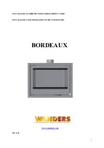 WANDERS BORDEAUX Installation And Operation Instructions Manual preview