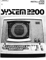 Wang System 2200 Installation Manual предпросмотр