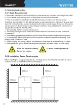 Предварительный просмотр 14 страницы Wanroy WY51100 User Manual