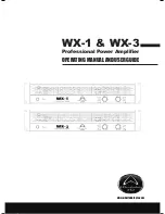 Warfedale Pro WX-1 Operating Manual And User Manual preview