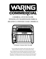 Waring CTS1000 User Manual preview